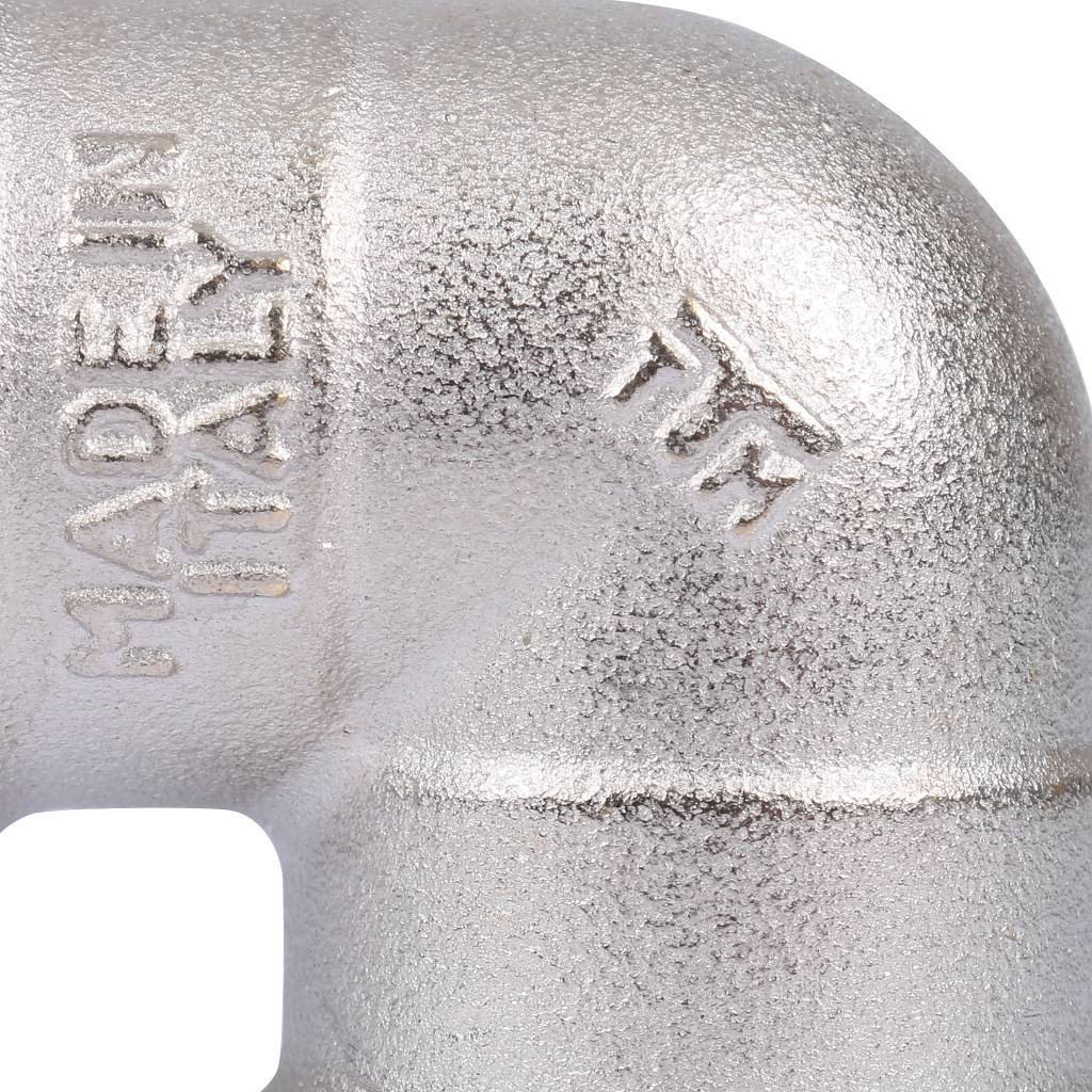 Угольник TIEMME ВВ никелированный 1/2х1/2 для стальных труб резьбовой, 1500133