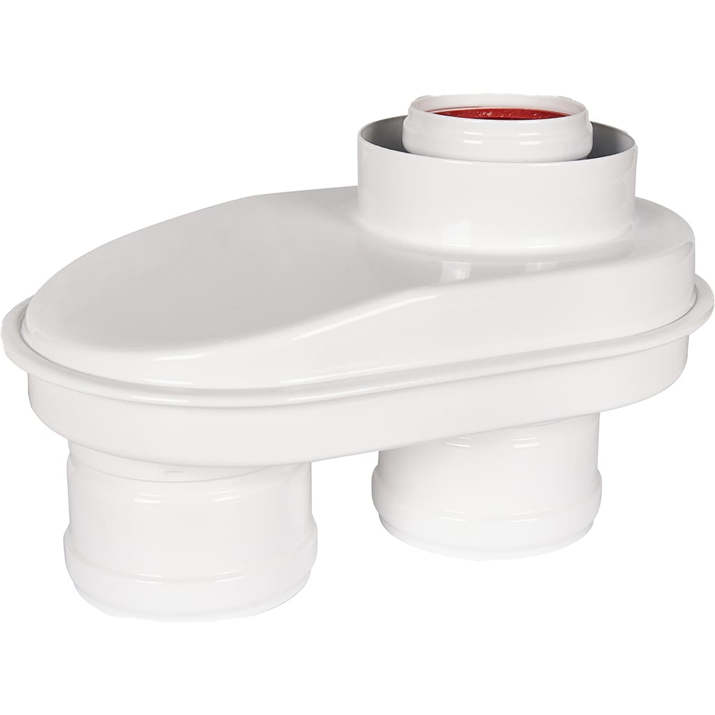 Адаптер традиционный ROMMER переход на двухтрубную систему D80/80 (Baxi(кроме ECONova/Classic),Mizudo,Haier,Arderia и др.) хомут в компл., RCA-8080-210002