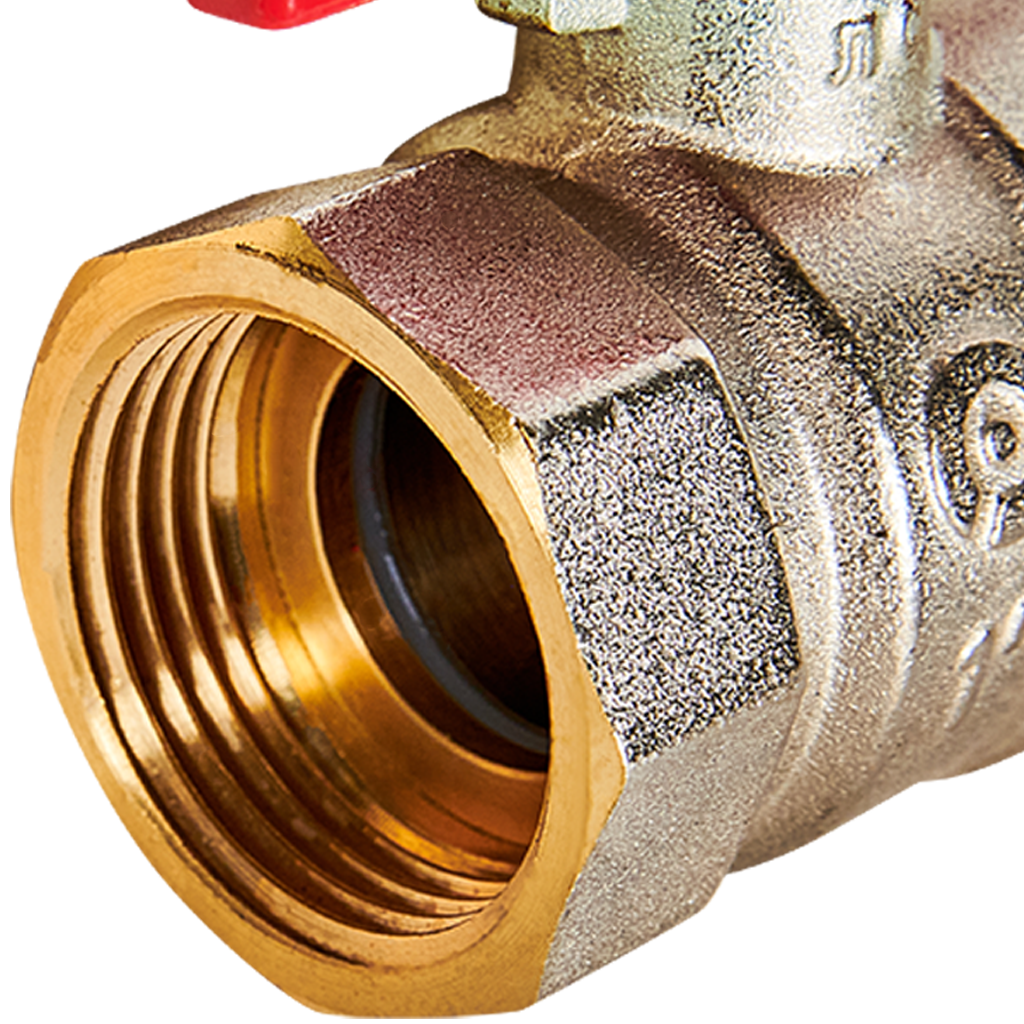 Кран шаровой с американкой ROMMER ВР/НР, ручка бабочка 1