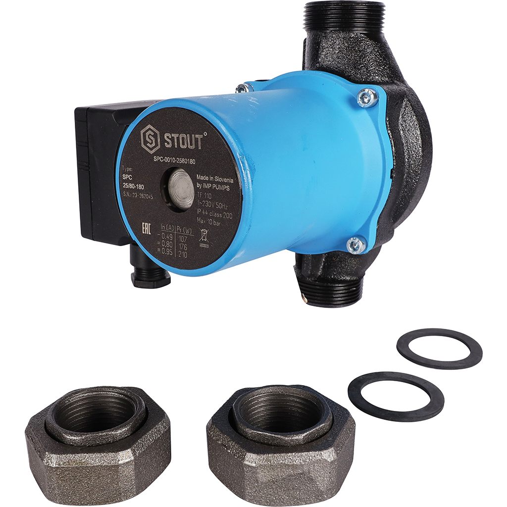Насос циркуляционный STOUT 25/80-180, SPC-0010-2580180