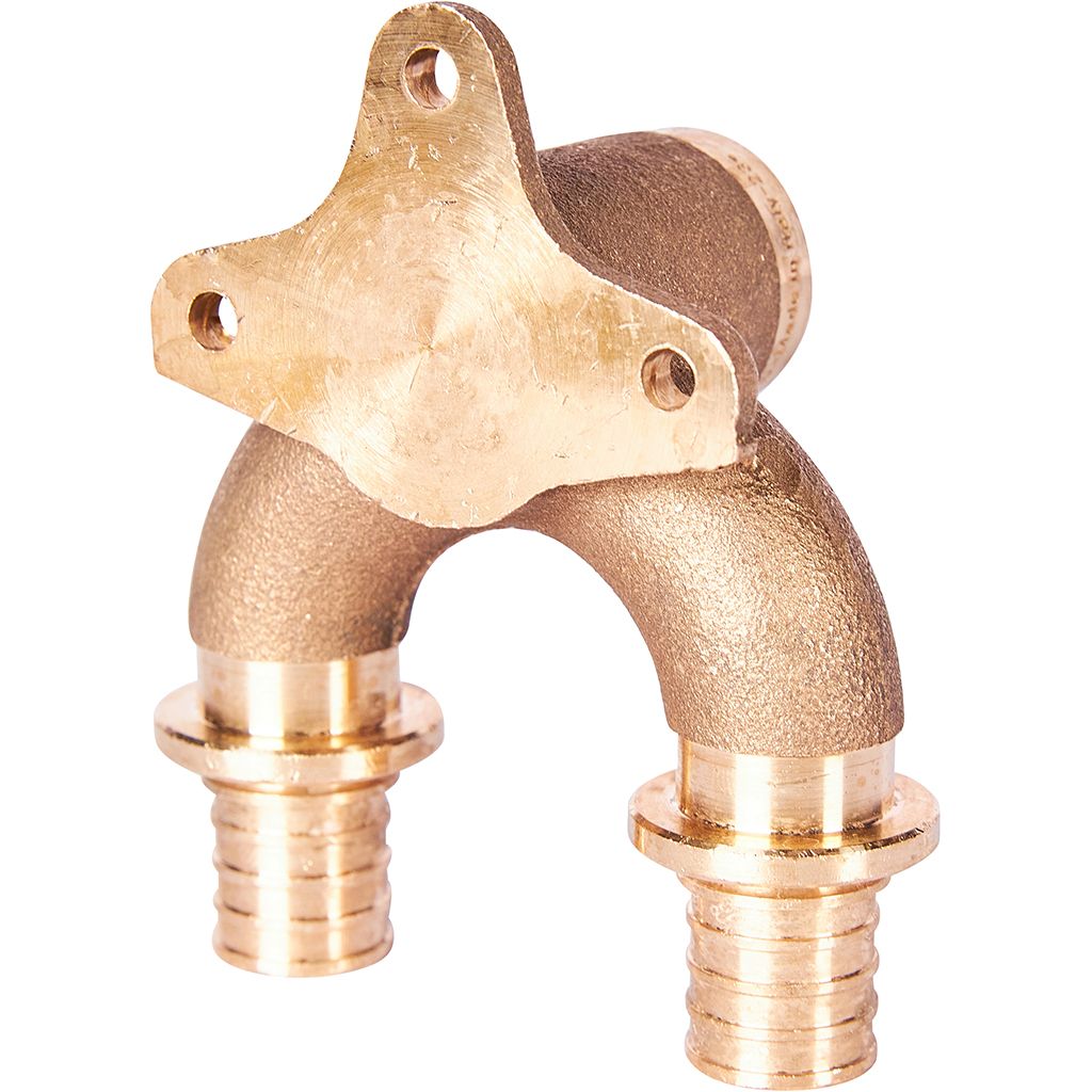 Проточный настенный угольник STOUT 20x1/2  бронзовый для труб из сшитого полиэтилена (340034G042028B), SFA-0040-002012