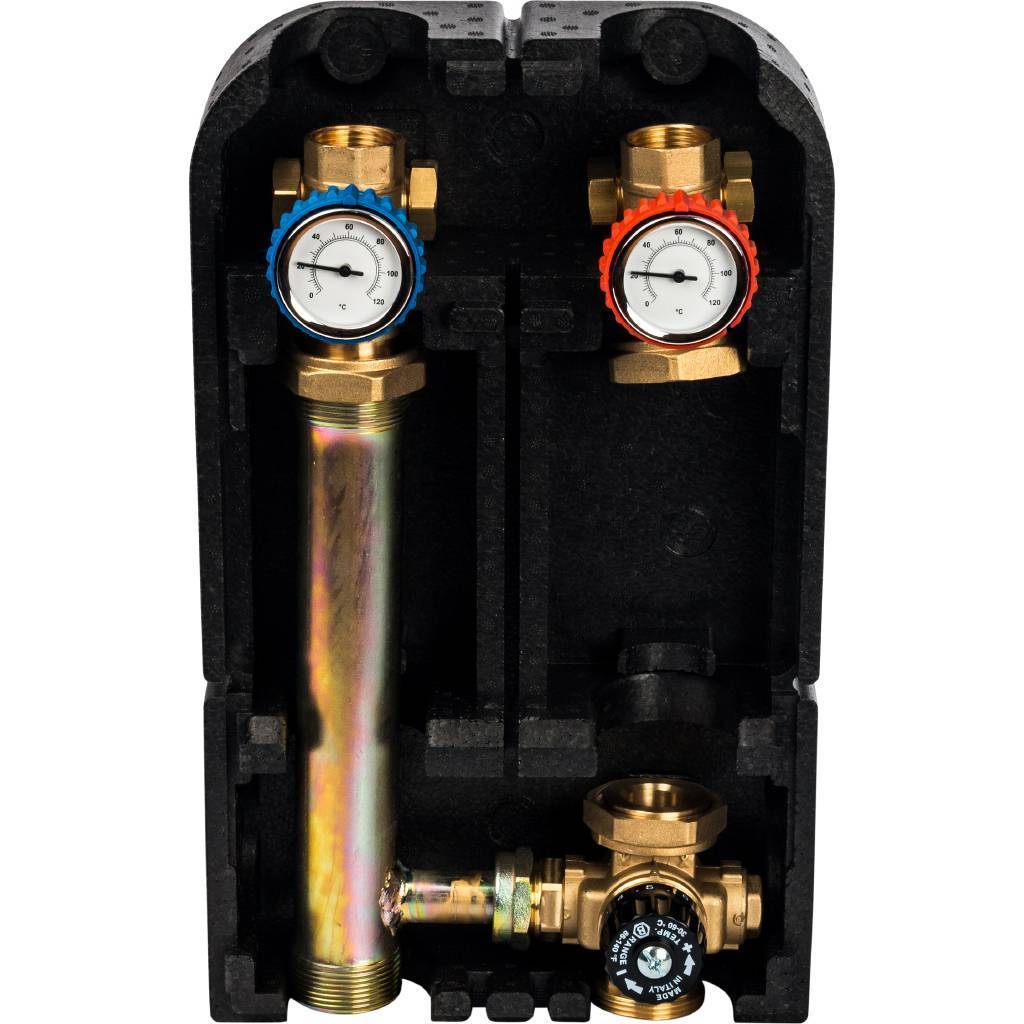 Насосная группа STOUT SDG-0002 со смесителем 1 без насоса, SDG-0002-002501