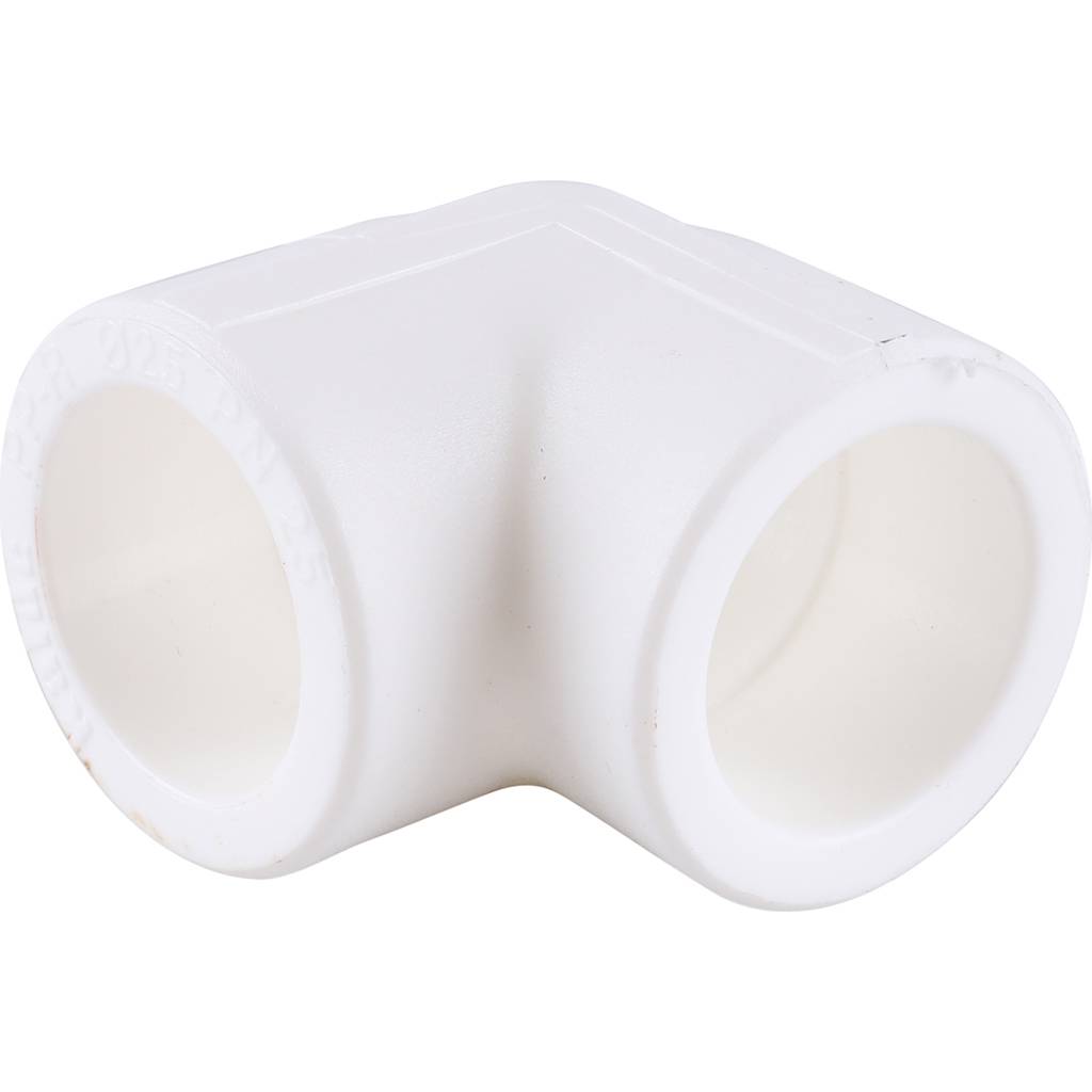 Угольник 90* Kalde d=25 для полипропиленовых труб под сварку (цвет белый), 3212-elb-250000