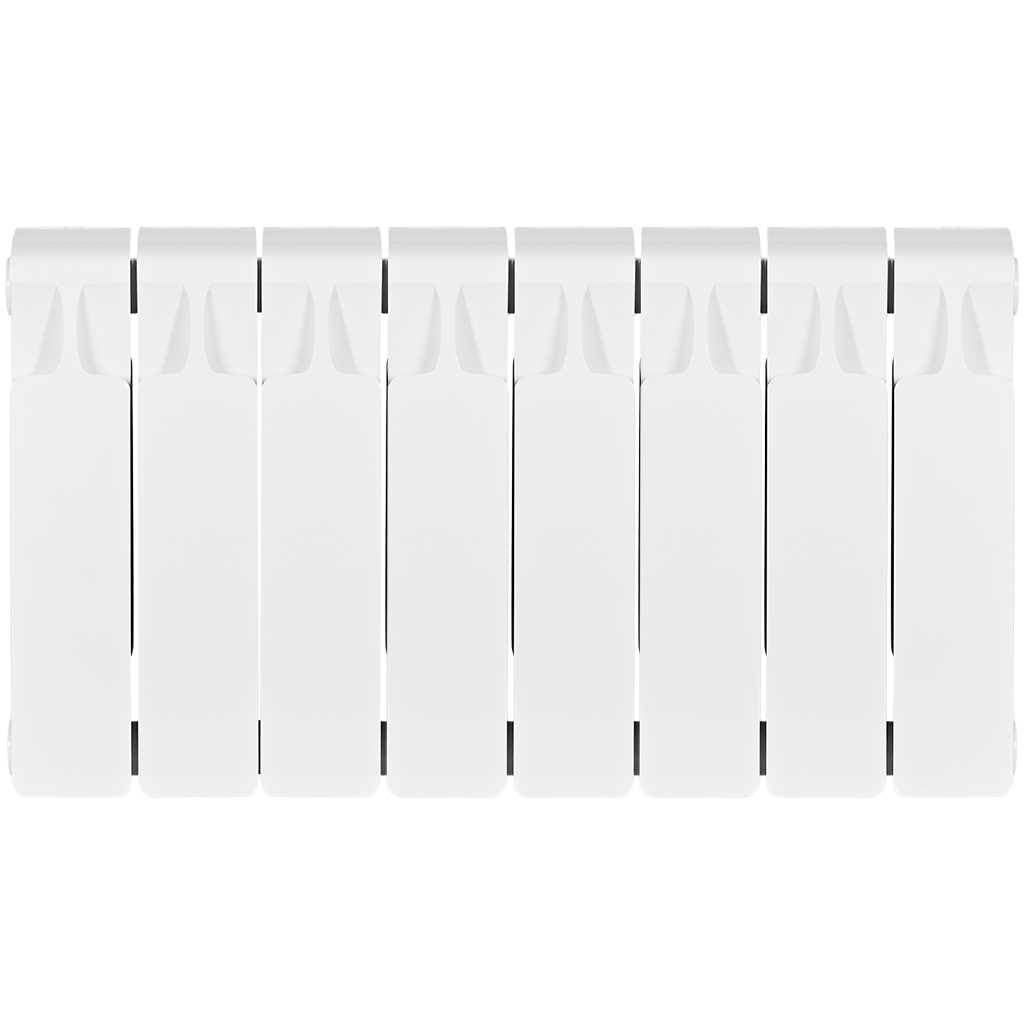 Радиатор биметаллический RIFAR MONOLIT 300 8 секций боковое подключение (белый RAL 9016), 3RM30-8