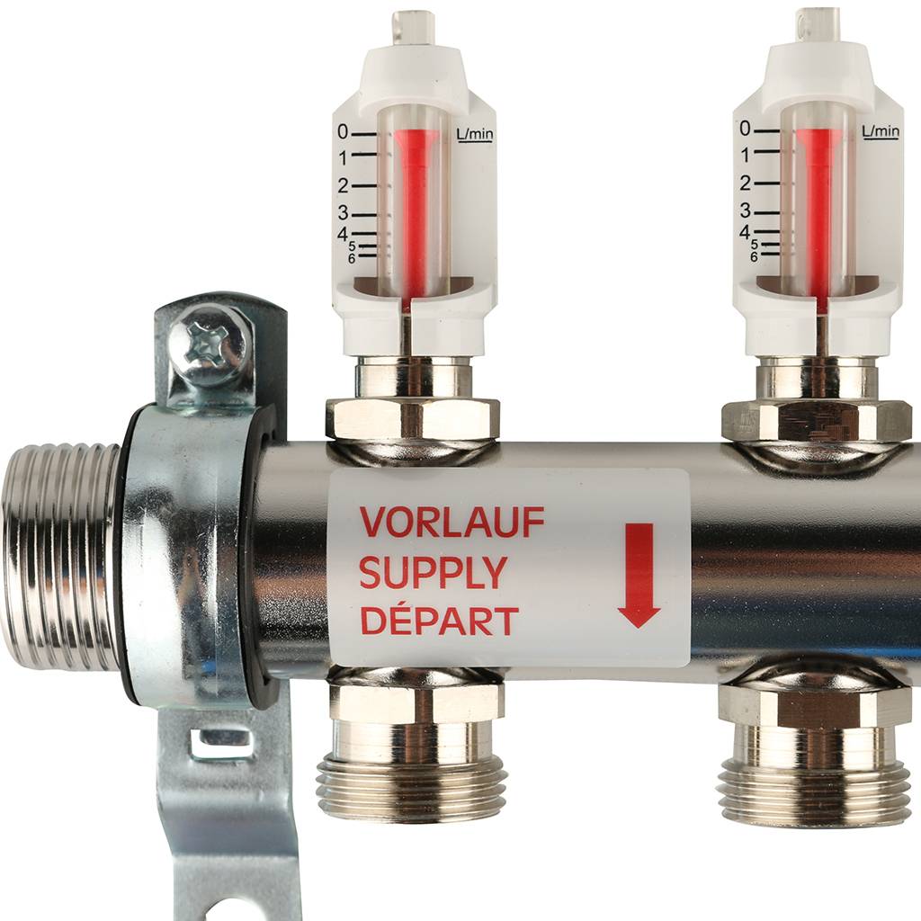 Распределительный коллектор РЕХАУ RAUTHERM S HKV-D на 10 контуров нерж .сталь (без шаровых кранов), 12081011002