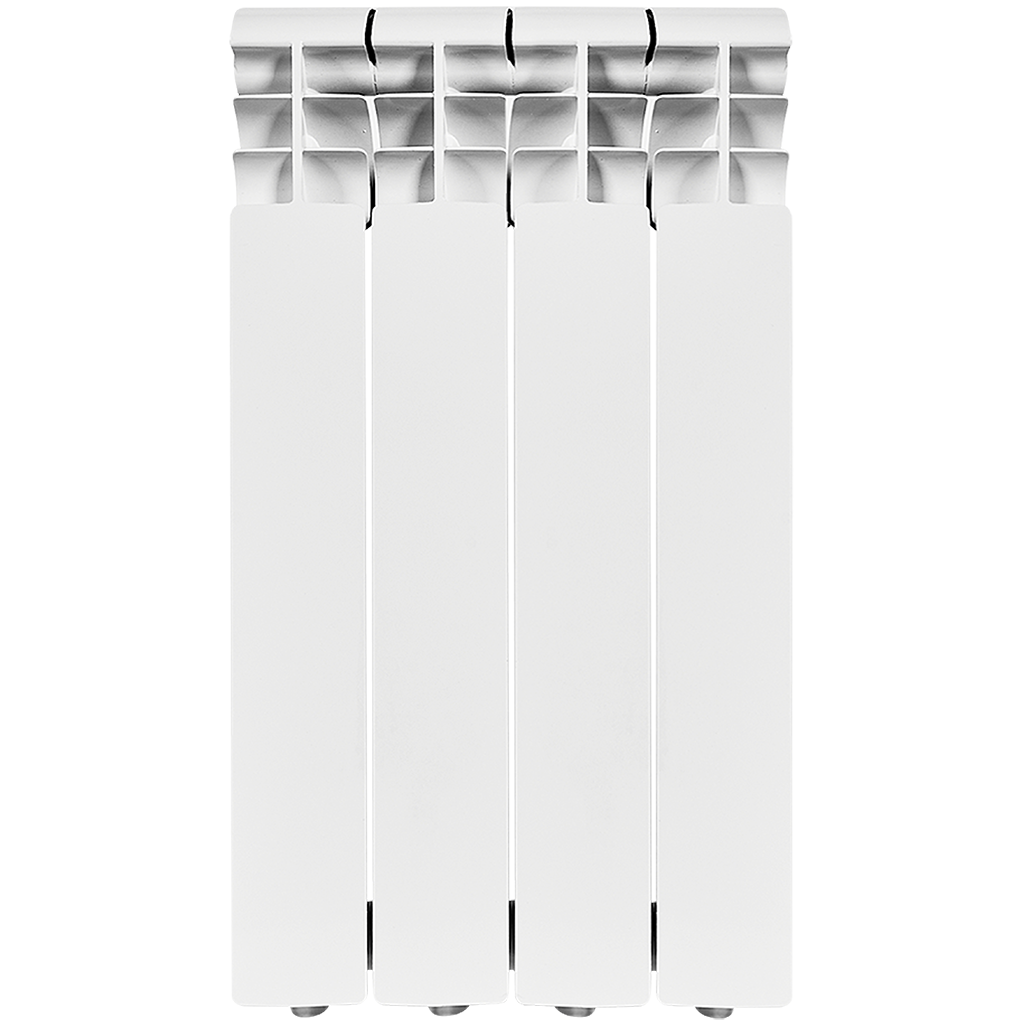 Радиатор алюминиевый ROMMER Profi 500 4 секции (AL500-80-80-100) (RAL9016), RAL-1210-050004