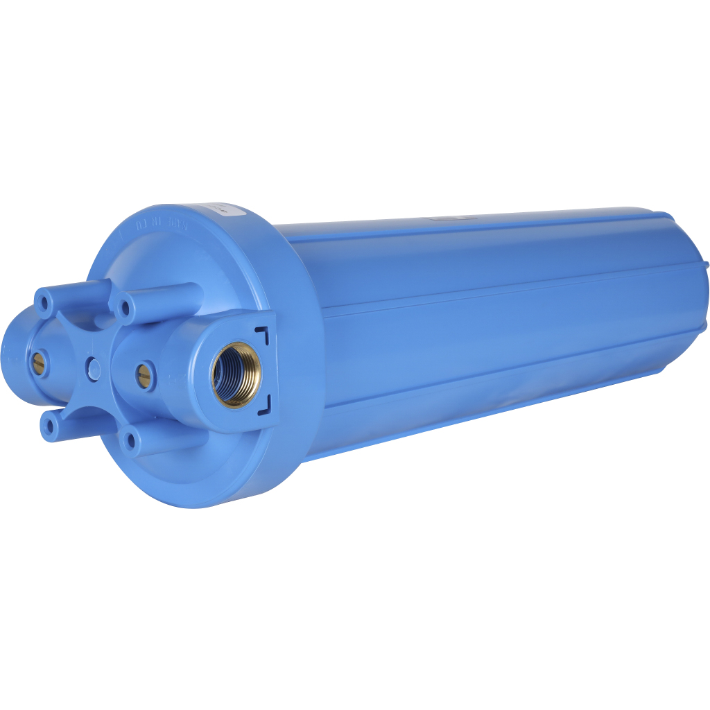 Корпус 20ВВ AquaFilter AQM вход 1 фильтр в сборе (колба, ключ, кронштейн, манометр) без картриджа, FH20B1-B-WB