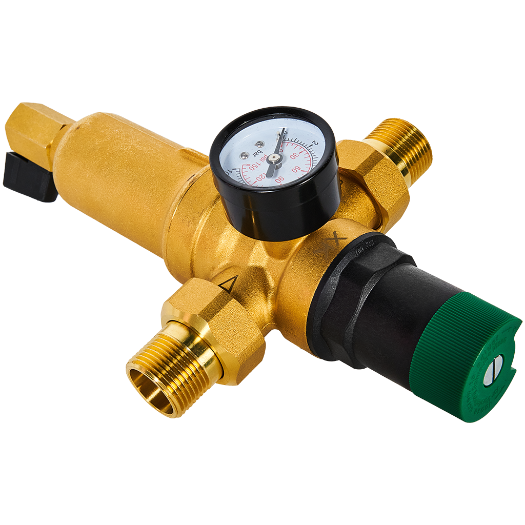 Фильтр с редуктором на горячую воду Хит Комплект DN20