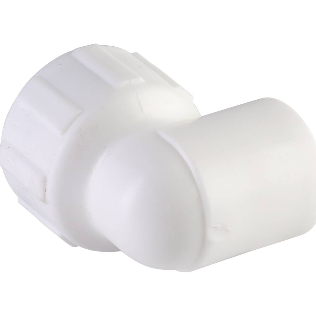 Угольник Политэк 20x3/4 с внутренней резьбой для полипропиленовых труб под сварку (цвет белый), 9400002034