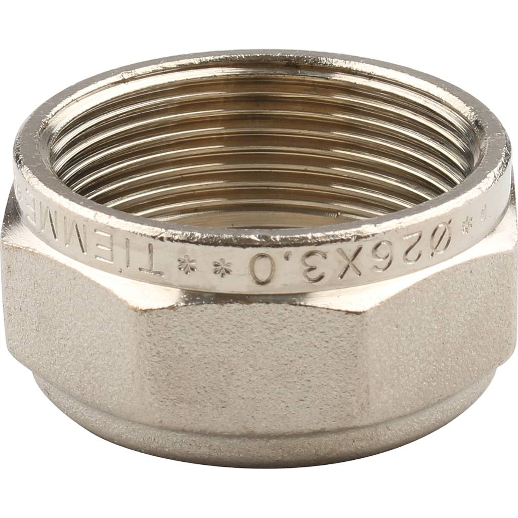 Муфта TIEMME соединительная (26х3.0) для металлопластиковых труб винтовой, 1600045