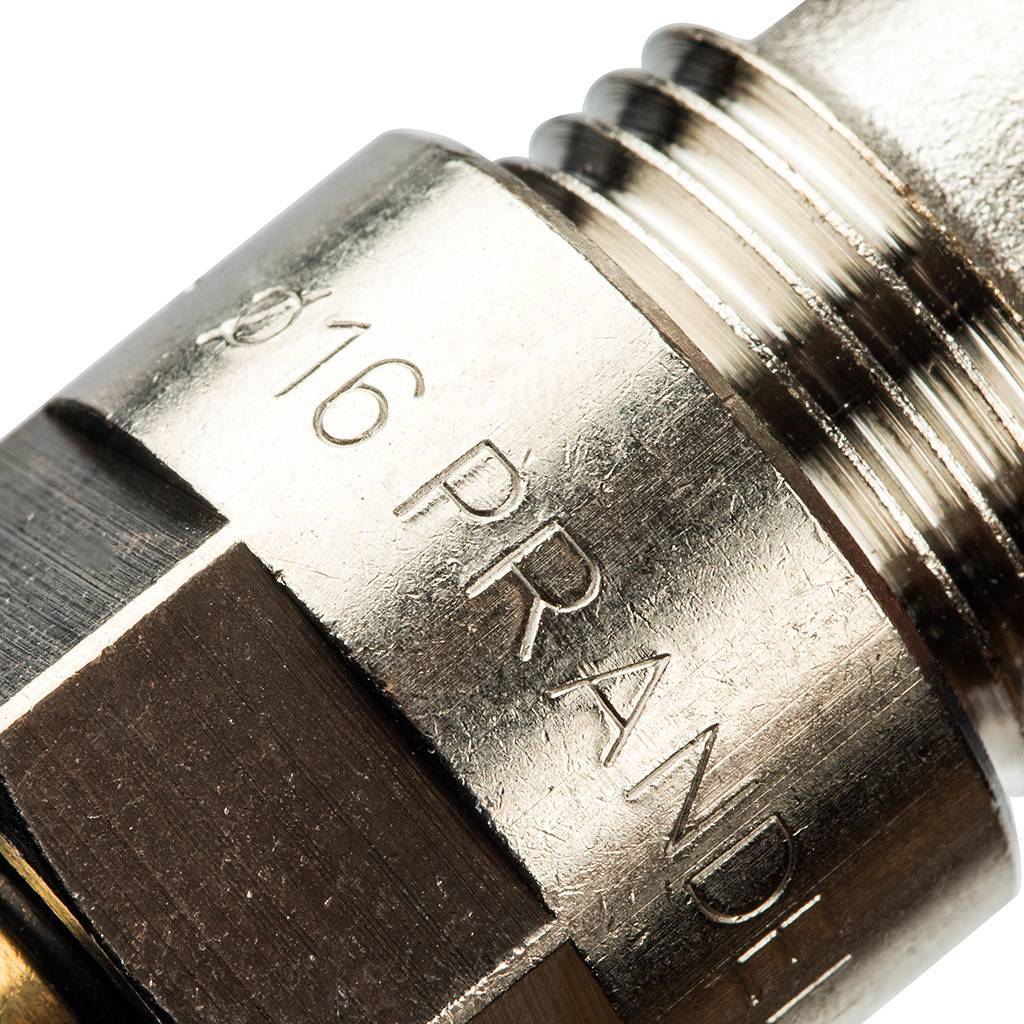 Тройник Prandelli Multyrama (16х2,0) для металлопластиковых труб винтовой, 103.09.11.6