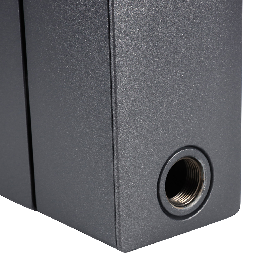 Радиатор биметаллический RIFAR SUPReMO 350 4 секций боковое подключение (Цвет ТИТАН), 4RS35-4-TI