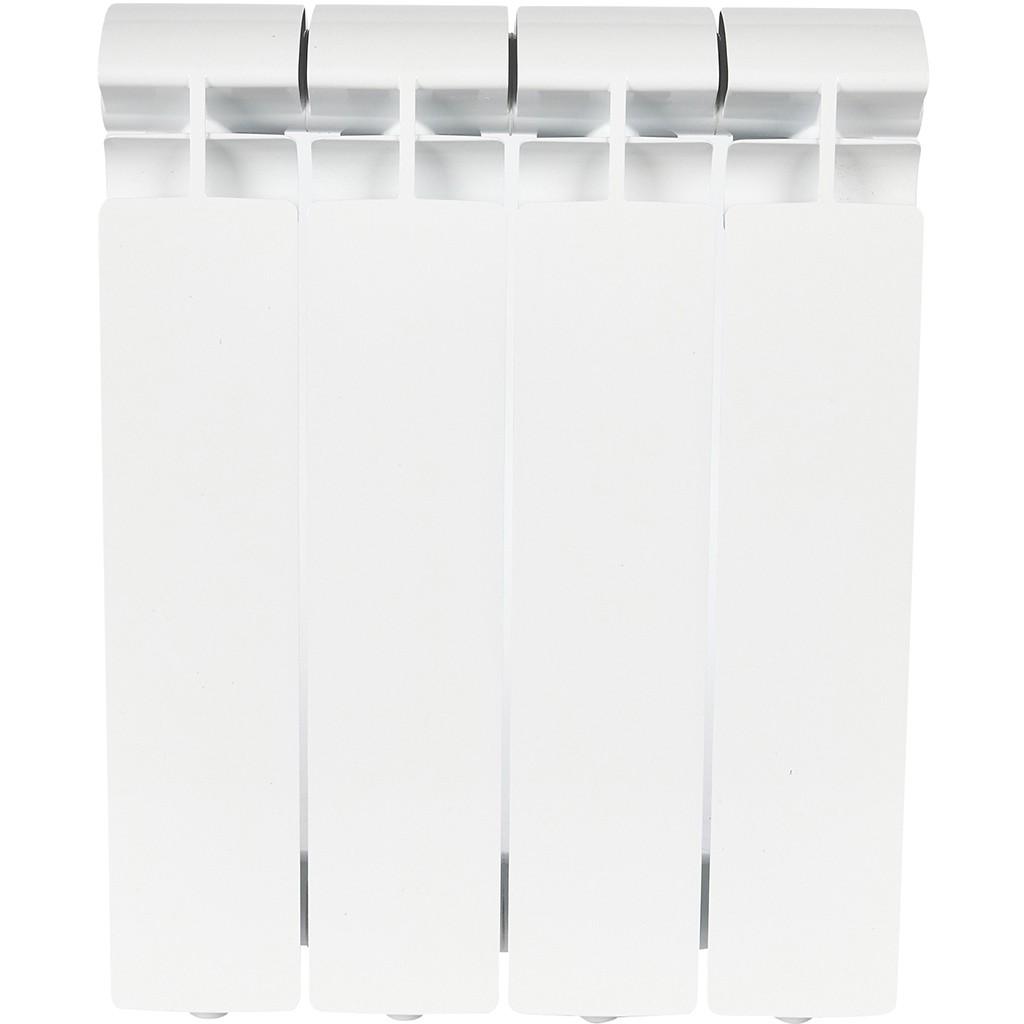 Радиатор алюминиевый STOUT ALPHA 350 4 секций боковое подключение (белый RAL 9016), SRA-2310-035004