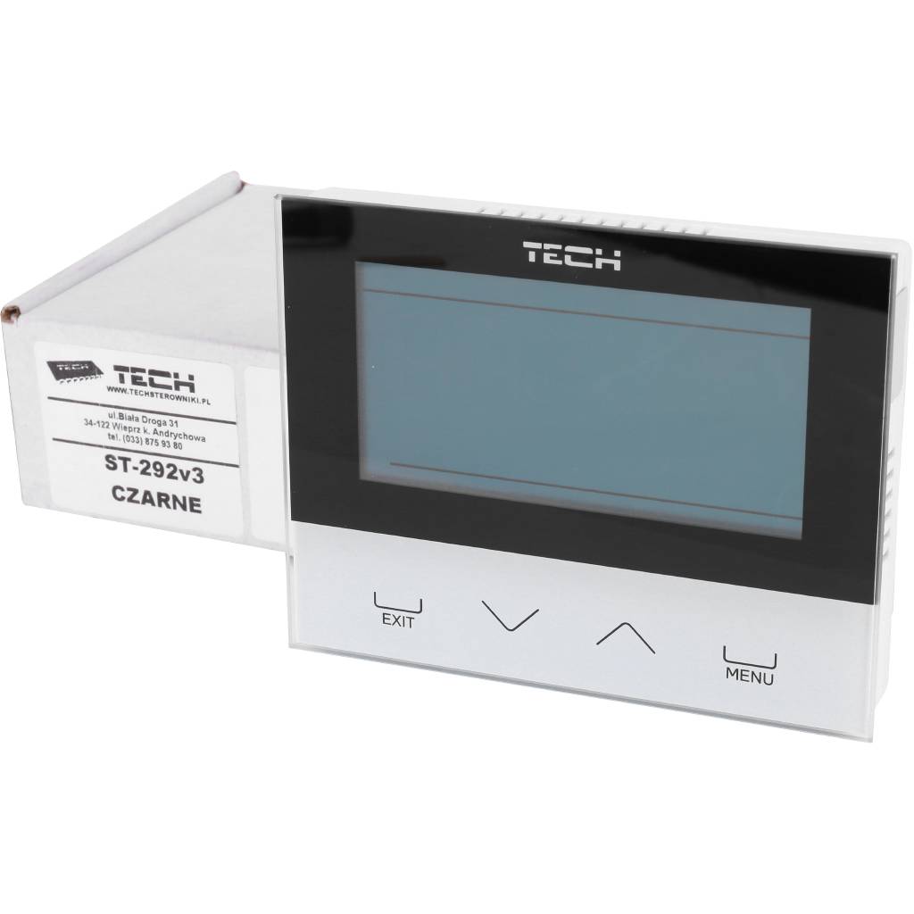 Проводной комнатный двухпозиционный терморегулятор, белый TECH ST-292 v 3, WG.11.0432