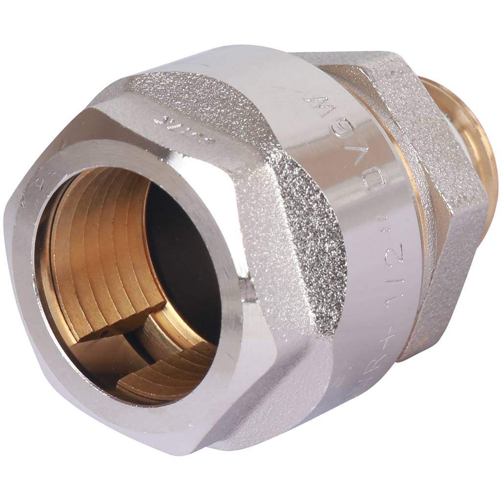 Фитинг Meibes резьбовой латунный Plus для стальных труб 1/2*1/2” HР, F13078