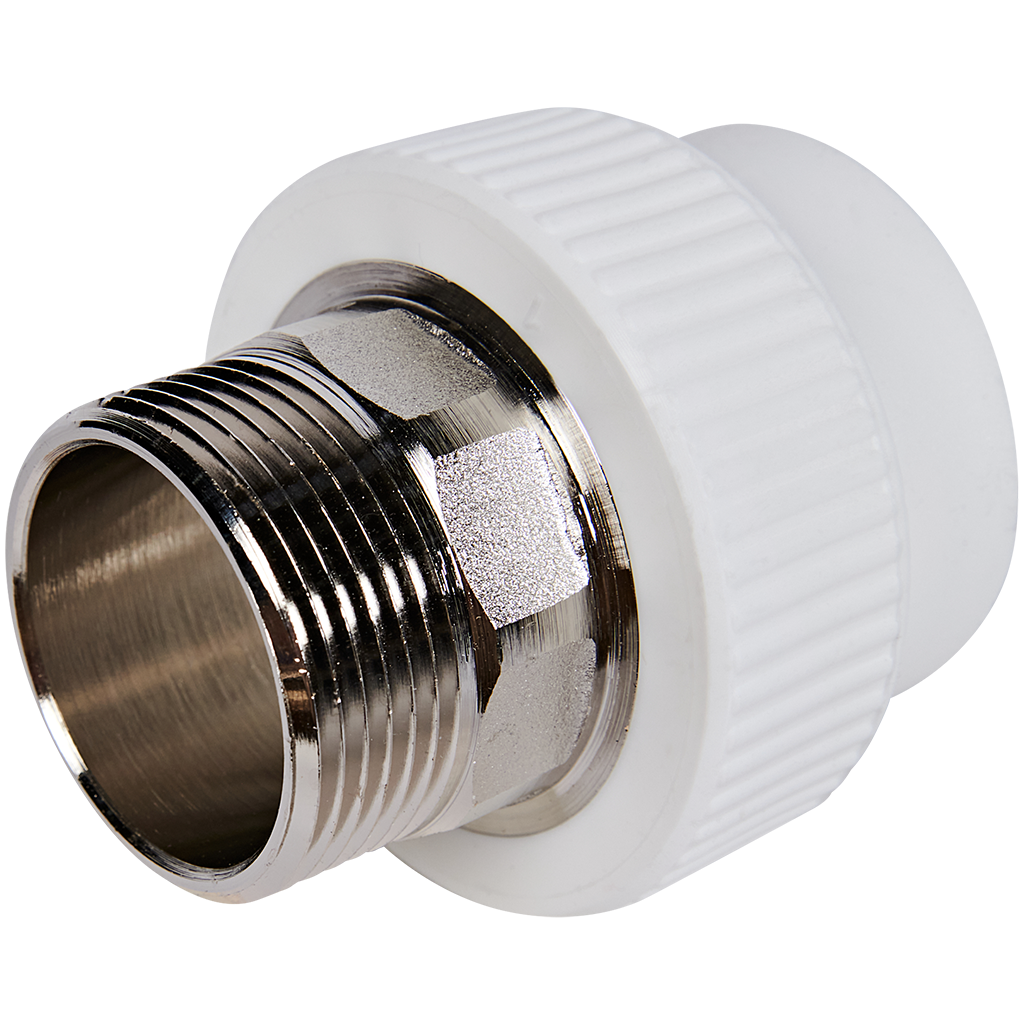 Муфта комбинированная Pro Aqua d= 40-1.1/4 PP-R под ключ НР Белая
