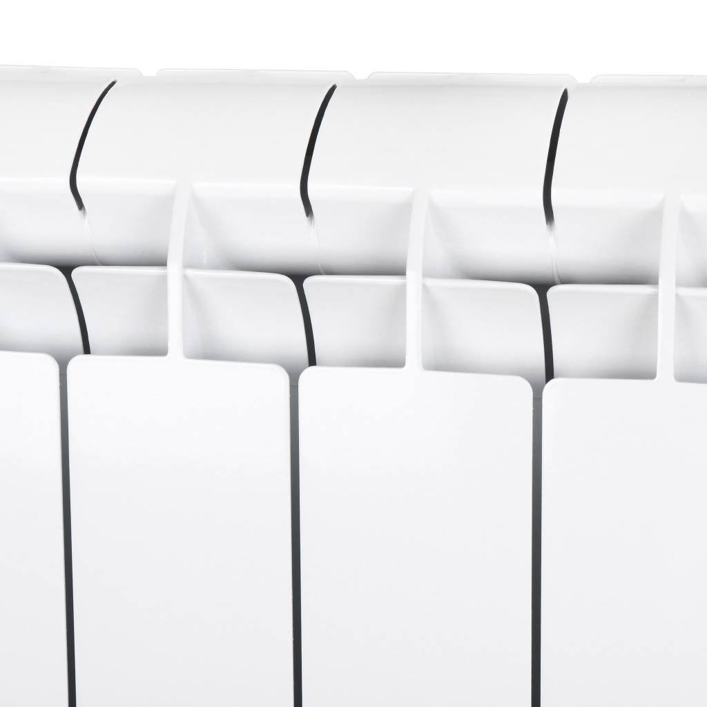 Радиатор алюминиевый Global VOX- R 500 10 секций нижнее правое подключение (белый RAL 9010), 169531