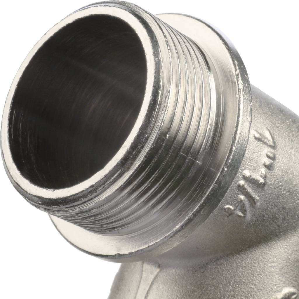 Угольник STOUT с упором НВ никелированный 1 1/4, SFT-0016-000114