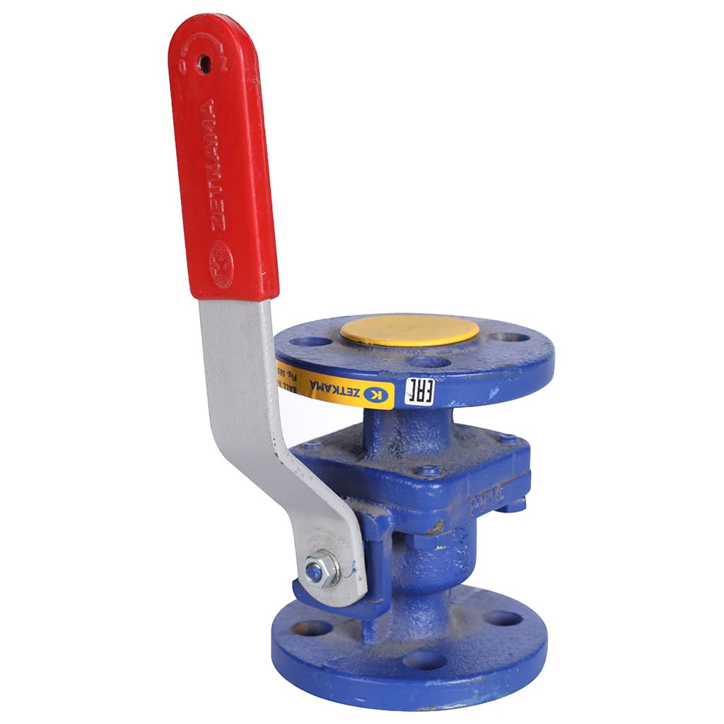 Кран шаровой ZETKAMA 565A Ду15 Ру16 фланцевый, 565A015C09