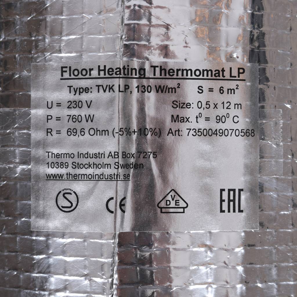 Термомат THERMO TVK-130 LP 6 м.кв