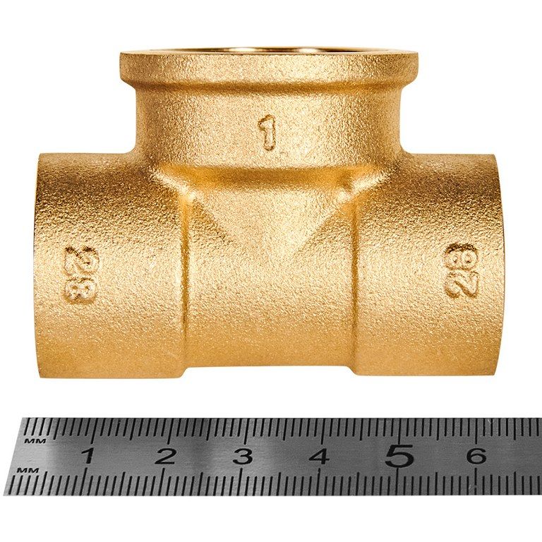 Тройник JINTIAN ВП-ВР-ВП 28x1x28 из латуни под пайку JT-14130281