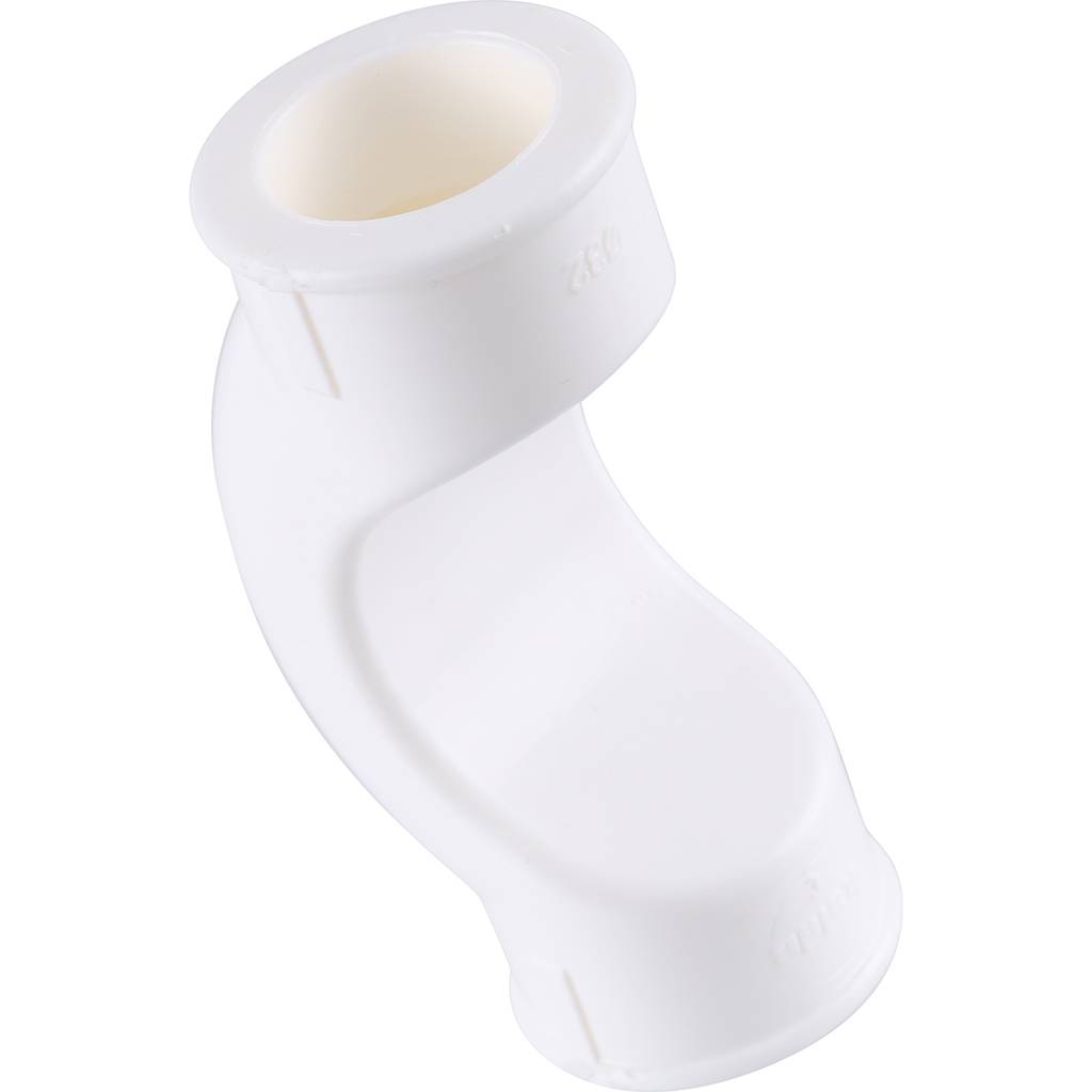 Обводное колено Kalde d=32 для полипропиленовых труб под сварку (цвет белый)