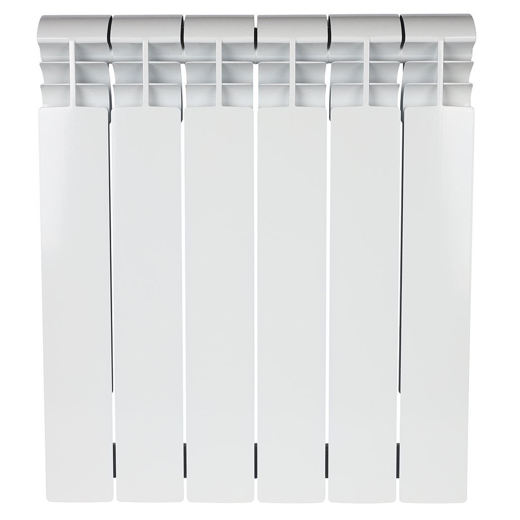 Радиатор биметаллический STOUT VEGA 500 6 секций боковое подключение (белый RAL 9016), SRB-1310-050006