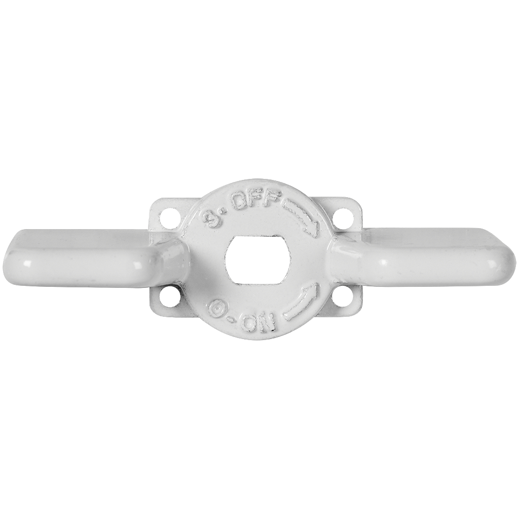 Ручка-бабочка STOUT для шарового крана STOUT 1/2 - 3/4  (Белая)