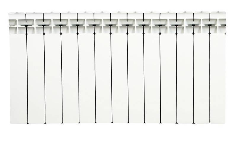 Радиатор биметаллический RIFAR BASE 350 13 секций боковое подключение (белый RAL 9016), 1RB35-13