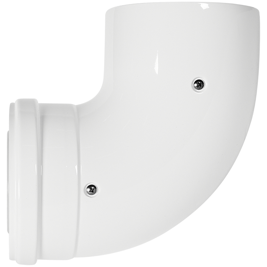 Отвод 90° конденсационный коаксиальный ROMMER D80(п-м)/125(п-м)