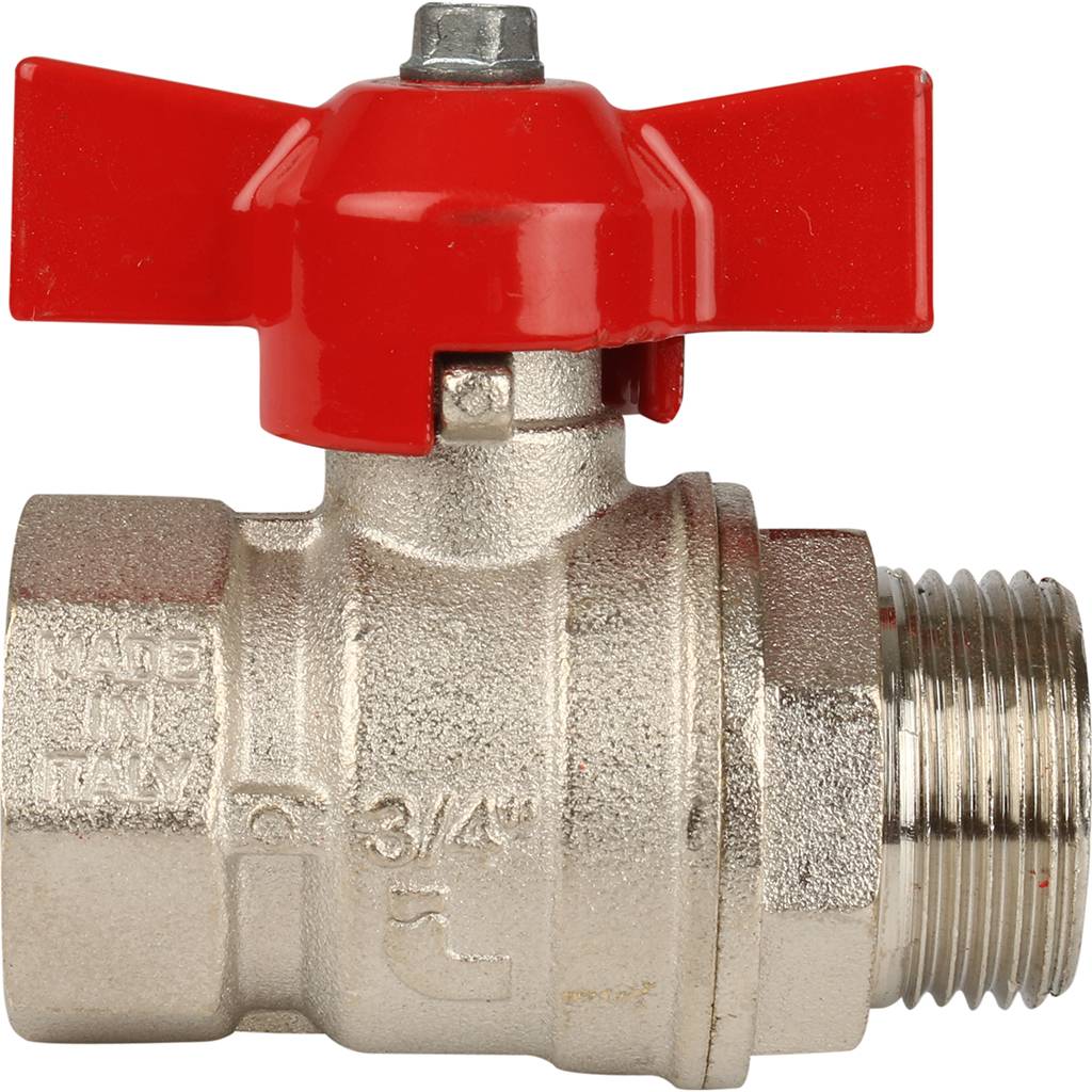 Кран шаровой Itap IDEAL 093 3/4 муфта/резьба полнопроходной (бабочка)