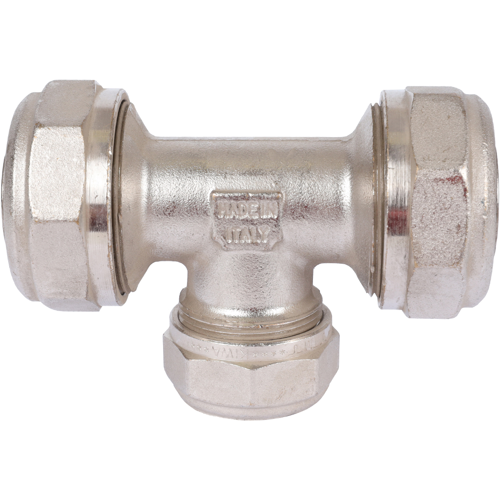 Тройник переходной TIEMME (32.3х26.3х32.3) для металлопластиковых труб винтовой, 1600082