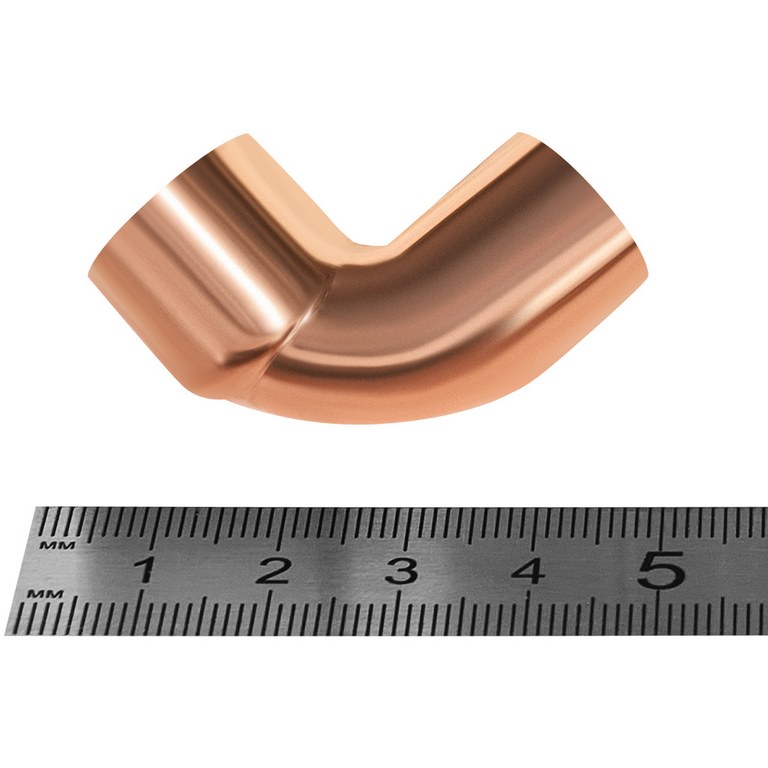 Угол JINTIAN 90° ВП-НП 18 из меди под пайку, JT-1509218