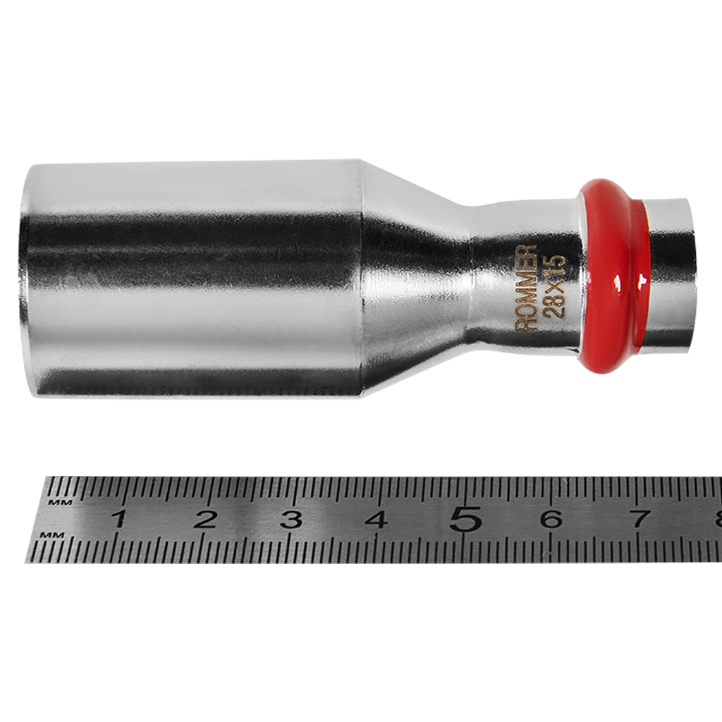 RSS-0020-002815 ROMMER Муфта переходная НПр-ВПр, 28х15, из нержавеющей стали прессовой