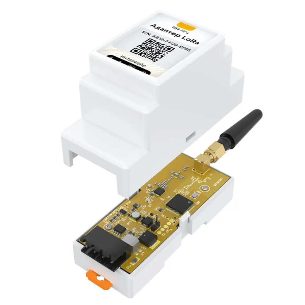 ec01096 (ec01040) Ectocontrol Адаптер для датчиков LoRa, DIN, RS485 (Modbus)