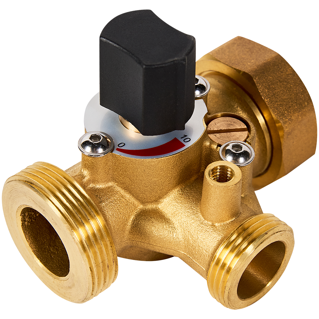 Клапан смесительный 3-ходовой ROMMER для привода для группы RDG-1003, левый