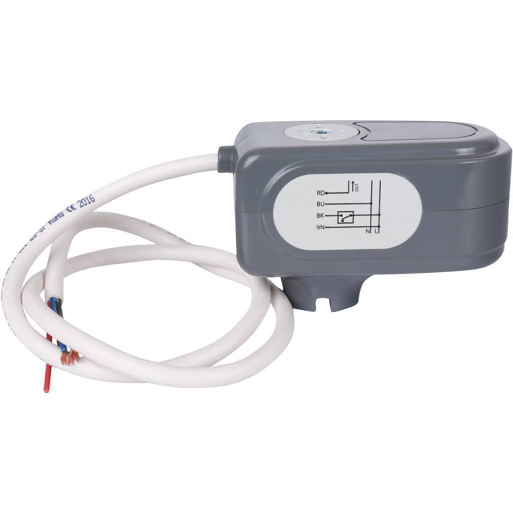 Сервопривод для шаровых зональных клапанов STOUT ход 90°, кабель 1 м, 40 сек., 24 B, 4 полюса, SVM-0071-024004