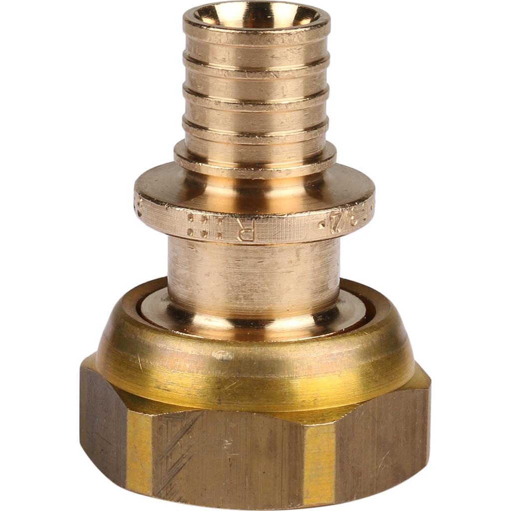 Переходник РЕХАУ RAUTITAN с накидной гайкой 16-G 3/4 RX+ для труб из сшитого полиэтилена аксиальный, 14563361001