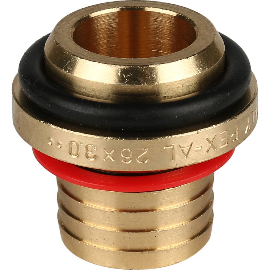 Переходник STOUT с наружной резьбой 1 х26 для металлопластиковых труб винтовой, SFS-0001-000126