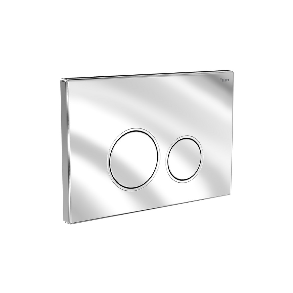 Панель смыва РЕХАУ NOVA ORB 001 с круглыми клавишами, пластик, хром, глянцевый, 19102211001