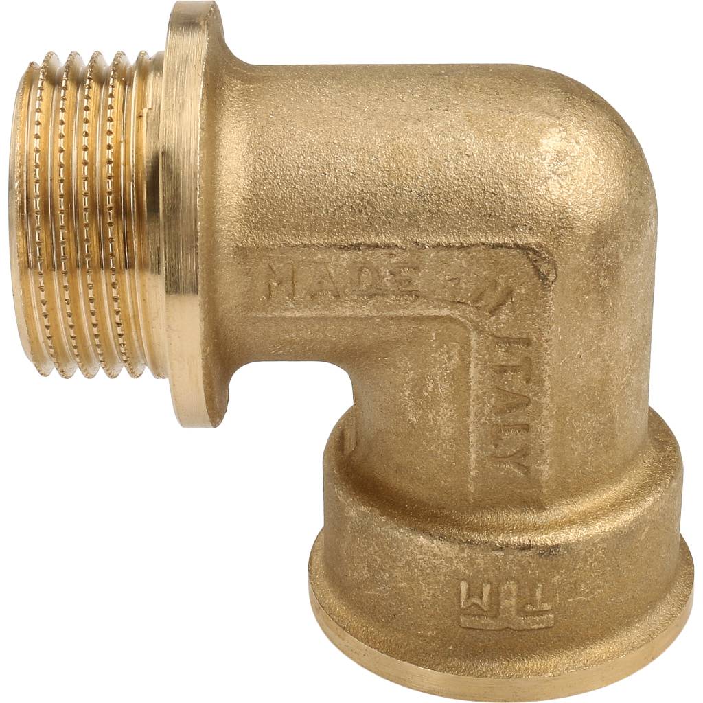 Угольник TIEMME НВ с упором 1х1 для стальных труб резьбовой, 1500033