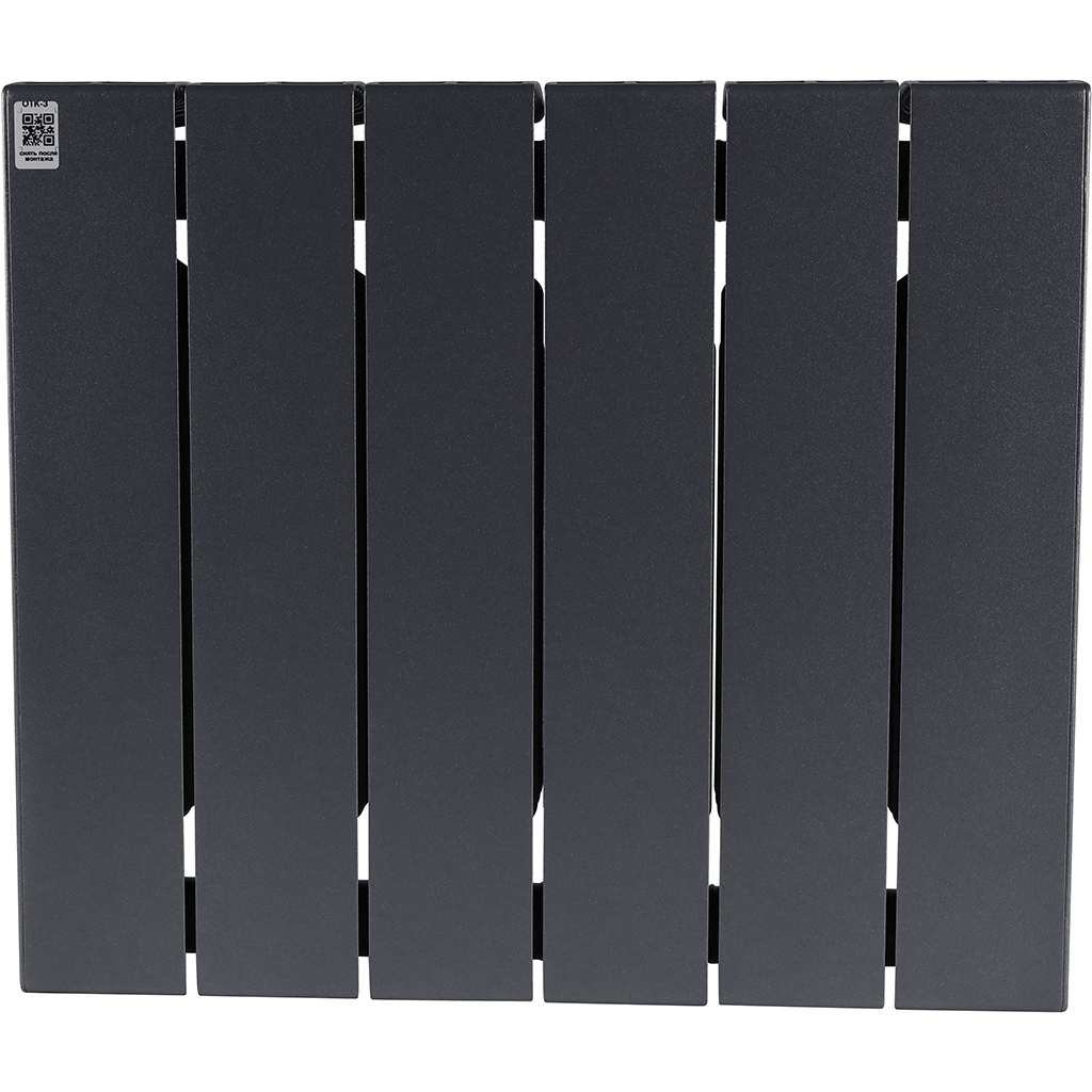 Радиатор биметаллический RIFAR SUPReMO 350 6 секций боковое подключение (ТИТАН), 4RS35-6-TI