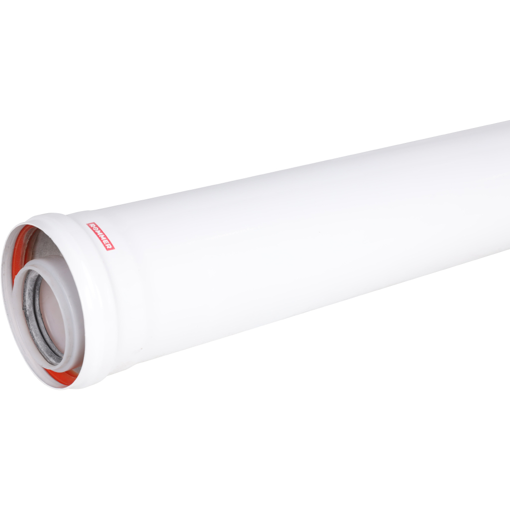 Удлинитель дымохода конденсационный коаксиальный ROMMER D60(п-м)/100(м-п), L1000