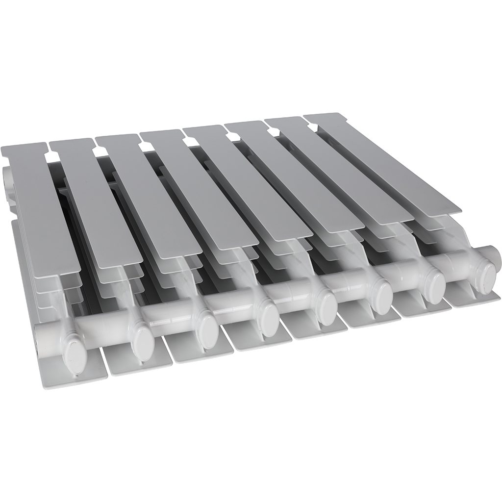 Радиатор алюминиевый STOUT VEGA 500 8 секций боковое подключение (белый RAL 9016), SRA-1310-050008