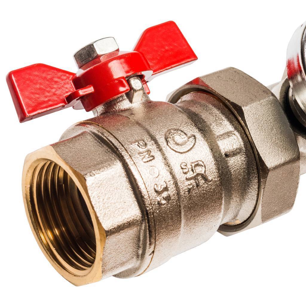 Распределительный коллектор из латуни без расходомеров STOUT 11 выходов, SMB 0468 000011