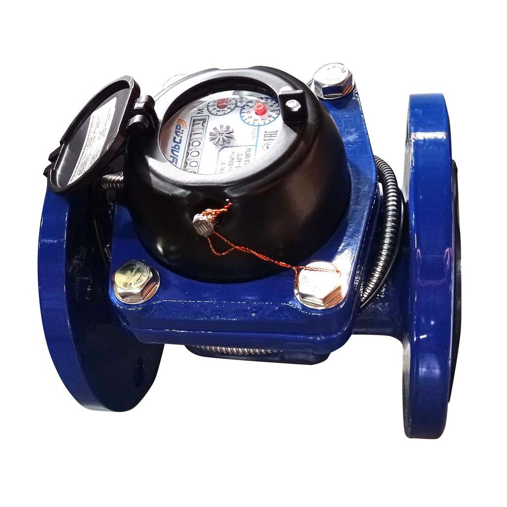 Счетчик воды универсальный турбинный Пульсар Г Ду50 Qn=40м3/час Тmax=95°С исполнение 1 IP68 L=200мм RS485 (резиновые кольца в комплекте), Н00003315