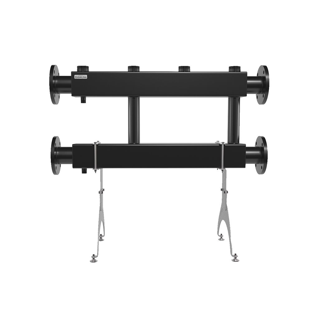 Модульный коллектор GIDRUSS MK-600-2x50 (до 600 кВт, 2 магистр. подкл. Фл.Ду80, 2 контура G 2 вверх или вниз)