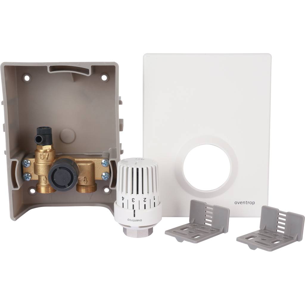 Терморегулятор OVENTROP Unibox RTL с термостатом, регулирование температуры обратного потока белый 3/4 ЕК, 1022735