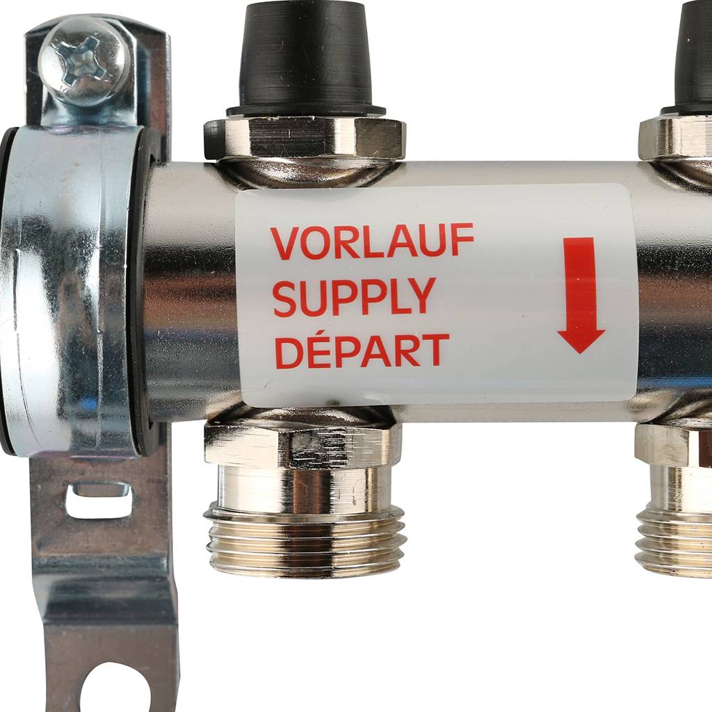 Распределительный коллектор РЕХАУ RAUTHERM S HKV на 5 контуров нерж .сталь (без шаровых кранов), 12180511001