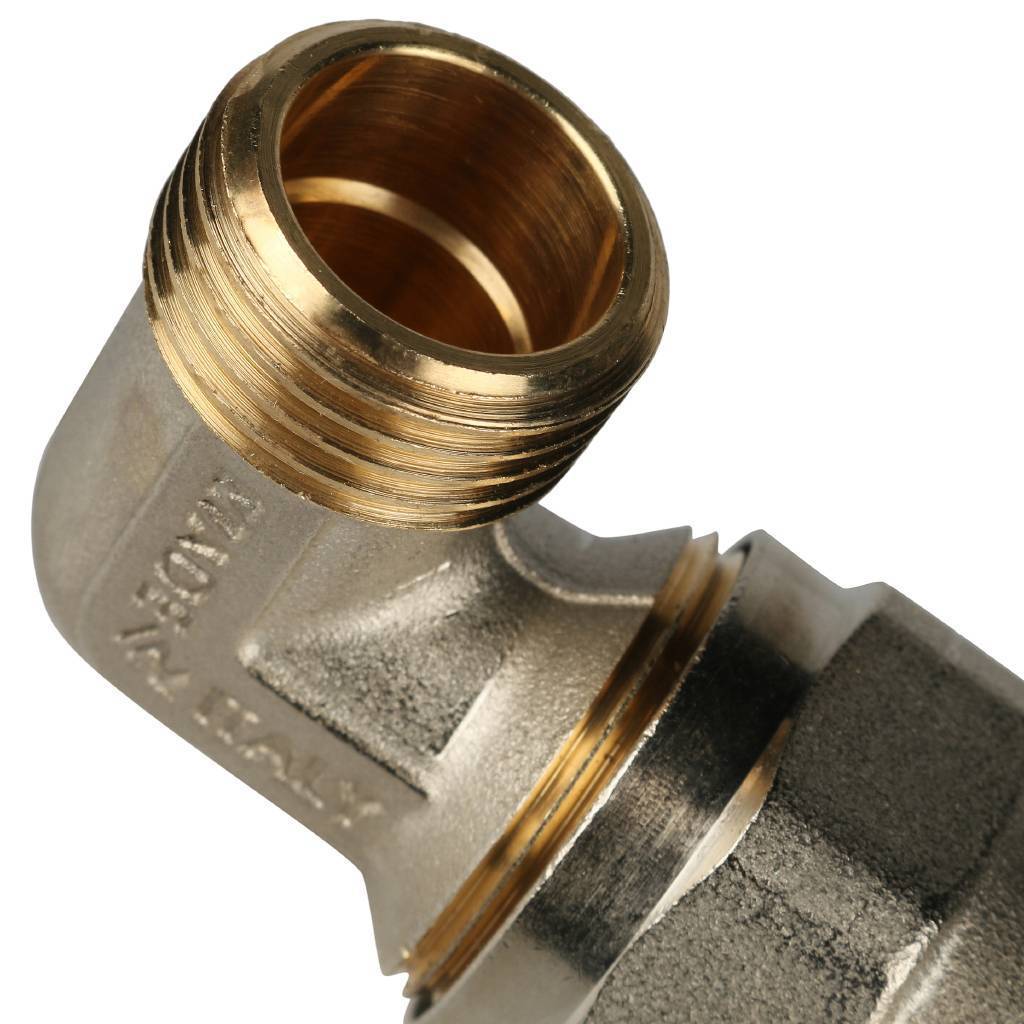 Угольник-переходник STOUT с наружной резьбой 1/2 х20 для металлопластиковых труб винтовой, SFS-0006-001220